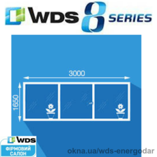 Балкон, лоджия, остекление балконов и лоджий. Размер 3000х1650мм, профильная система WDS 8 series 82мм, стеклопакет 44мм 4i-16Ar-4-16Ar-4sol. Фурнитура окна Axor K-3 + микропроветривание. Утепление лоджий и балконов